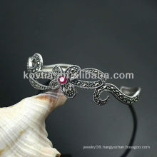 Luxurious antique design bangle silver friendship bracelets